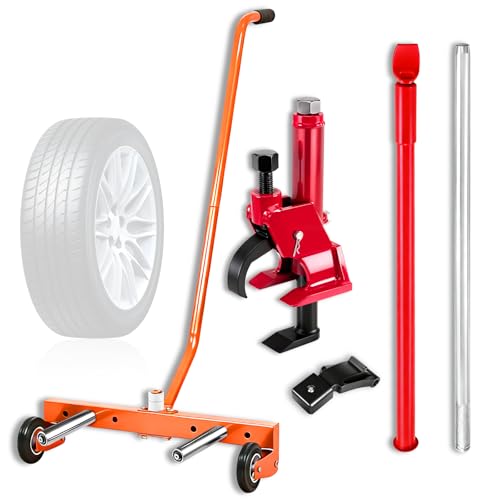 Manual Tire Bead Breaker and Tire Bead Breaker Slide Hammer and Tire Dolly for Tire Changing Tool Tire Changer Kit - style: Tire Bead Breaker+Bar+Dolly