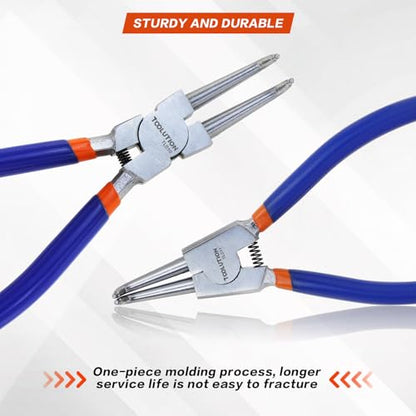 4pc Snap Ring Pliers Set - color: 4pcs Set