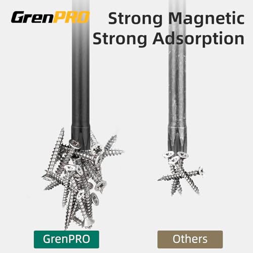 GRENPRO Torx Bit Set 14pc Impact Driver Bit Set, Magnetic Torx Screwdriver Set, 1/4 Torque Security Bits Sets, Tamper Proof t20 t25 t30, 6" Long (t7-t40) Star Screwdriver Bits Sets - size: T7-T40(6"*14pcs)