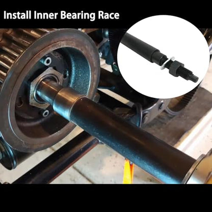 ReluxGo Transmission Mainshaft Inner Bearing Race Tool Installer Puller for Harley Davidson Big Twin 5 and 6 Speed 1984-present # 34902-84, Harley Bearing Removal Installation Motorcycle Tool Kit