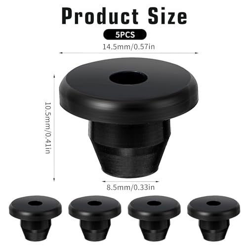 5Pcs Oil Plug Fit Hole of 5/16" Rubber Hydraulic Jack Oil Plugs Universal Jack Replacement Accessories Hydraulic Filler Bung for Oil Reservoir Filler Hole Jack Accessories
