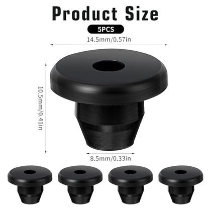 5Pcs Oil Plug Fit Hole of 5/16" Rubber Hydraulic Jack Oil Plugs Universal Jack Replacement Accessories Hydraulic Filler Bung for Oil Reservoir Filler Hole Jack Accessories