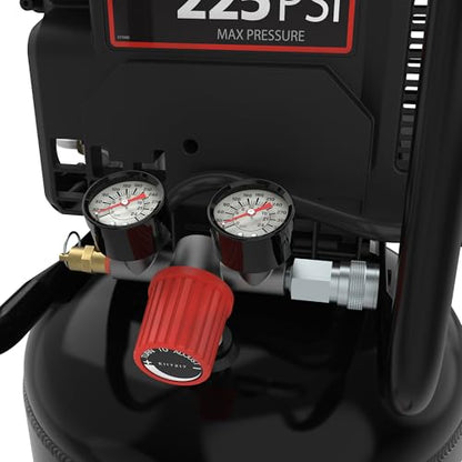 Campbell Hausfeld 15 Gallon Vertical Air Compressor, 225 PSI, Oil‑Free