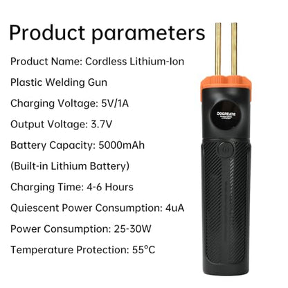 Diymore Cordless Plastic Welder Kit, 4000mAh Portable Welding Gun with 400 PCS Hot Staples for Bumper Repair and DIY Projects