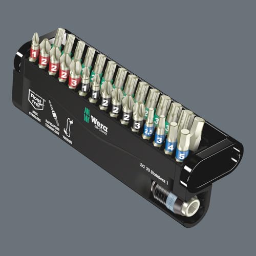 WERA 05071109001 Bit-Check 30 Stainless 1, 30 Pieces