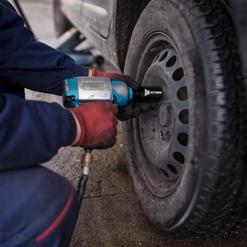 35mm Socket 1/2" Drive Deep Impact Metric Socket, 6 Point CR-MO for Easy Removal of Axle Nut - size: 35mm Socket