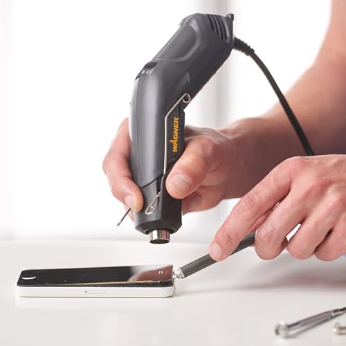 Wagner Spraytech 0503038 HT400 Heat Gun, Dual Temperature Hot Air Tool 680 and 450 Degrees, Shrink Tubing, Embossing, Craft Projects, Sticker Removal Heat Gun - size: HT400