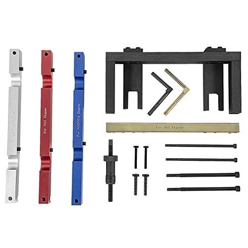 E-cowlboy Fit for BMW Timing Tool kit Master Engine Timing Vanos Cam Camshaft Locking Tool,Crankshaft Flywheel Alignment Tool Kit Compatible for BMW 2.5L 3.0L N51 N52 N53 N54 N55 Engines