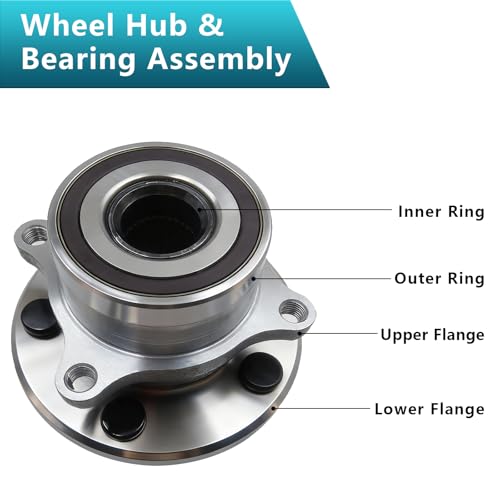 513267 Front Wheel Bearing Hub Assembly for Acura MDX ZDX 2007-2013, Honda Pilot 2009-2015 (2PCS) - size: 513267