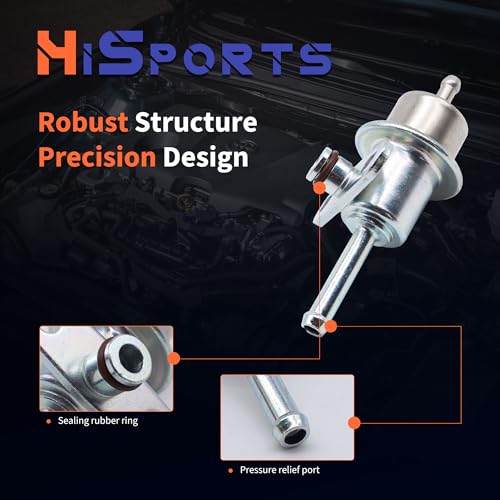 HiSport Fuel Injection Pressure Regulator PR4013 Replacement for Chevrolet Tracker for Suzuki Grand Vitara Aerio, 3.0 Bar - size: HSFPR4013