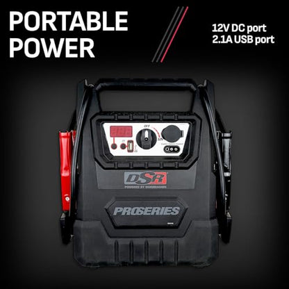 Schumacher Electric DSR ProSeries Car Battery Jump Starter, Maintainer & Portable Power Station - 12V 2000 Peak Amps & 400 Cranking Amps - with DC & USB Charging Ports - DSR157 - style: DSR157