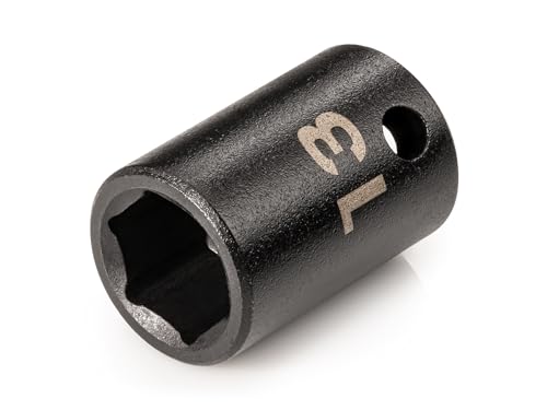 TEKTON 3/8 Inch Drive x 13 mm Shallow 6-Point Impact Socket | SID12113 - size: 13 mm, style: Shallow
