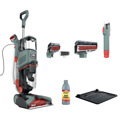 Shark CarpetXpert | Upright Carpet, Area Rug & Upholstery Cleaner | Carpet Shampooer with Handheld Spot & Stain Eliminator | 3 Cleaning Tools | Slate Green | EX151 - style: CarpetXpert HairPro + Spot & Stain