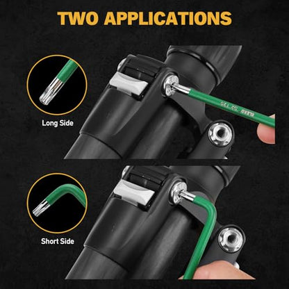 ELEAD Jumbo Torx Key Wrench Set | 13-Piece Durable S2 Star Keys | L-Shaped Long Arm Design | Sizes T10 to T80 | Automotive | Mechanic | Furniture | Professional Grade Tools - style: 13PCS Jumbo Torx Star