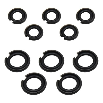 1/2 inch & 3/8 inch Impact Wrench Retaining Rings with O-ring for Electric & Pneumatic Wrench (10/Pack) - size: (10 Sets) 1/2"&3/8" Retainer Rings with O-Ring