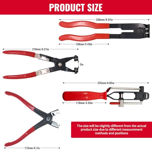 CV Boot Clamp Tool Hose Clamp Plier Axle Boot Clamp Plier For Car Repair | CV Joint Boot Clamp Pliers Hose Clamp Pliers ATV CV Axle Boot Clamp Pliers Clic-R Type Pliers Tool ﻿