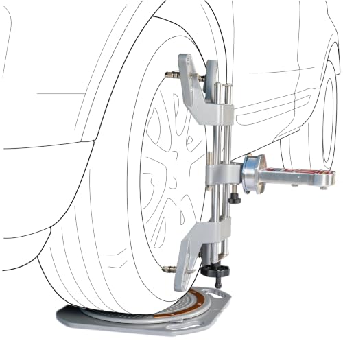 DIY Front End Wheel Alignment Kit - Includes Set of Turn Plates, Camber Caster KPI Guage, and Alignment Wheel Clamp - At Home Car Alignment Tool Kit - style: Starter (3-Piece)