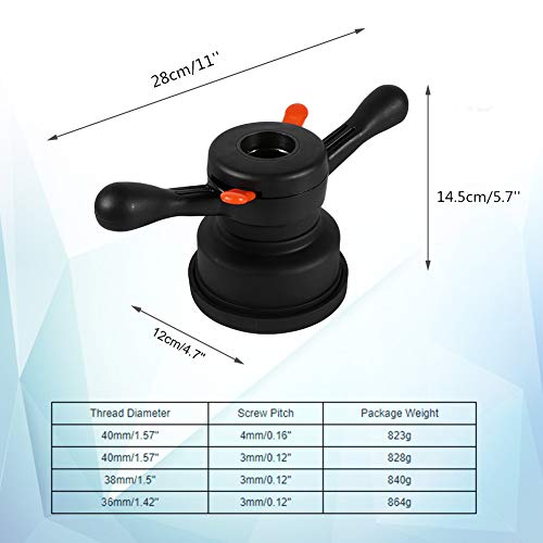 Wheel Balancer Tire Change Tool, Quick Release Speedy Wing Nut Wheel Balancer Tyre Changer Tool (Size : Inner Dimeter 36mm Pitch 3mm)