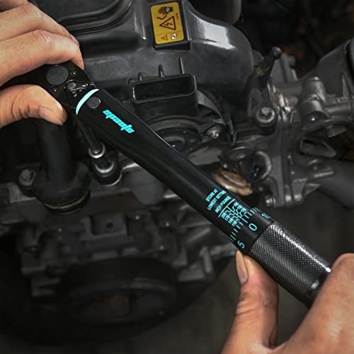 EPAuto 1/4-Inch Drive Click Torque Wrench, Black, 20-200 in.-lb. - size: 1/4-Inch Drive 20-200 In-lb