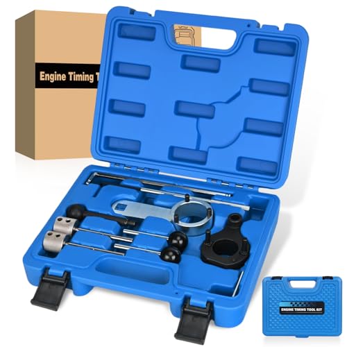GOOACC Engine Timing Belt Tool Kit, 10PCS Camshaft Crankshaft Timing Locking Tool Set Fit for VW Audi Tiguan SEAT Skoda 1.4 1.6 2.0 TDI Diesel Engines, Replace 3359 T10264 T10265 T10051 T10492 T10490 - size: 10PCS Kit