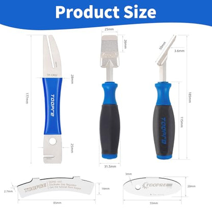 6-in-1 Bike Maintenance Kit, Hydraulic Piston Press Bicycle Disc Brake Repair Tool Set for Mountain Bikes & MTB - Includes Piston Press, Rotor Truing Fork, Disc Brake Gap Regulator