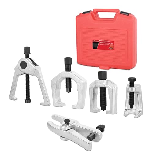 Nilight Ball Joint Separator, Pitman Arm Puller, Tie Rod End Tool, 5-in-1 Front End Service Set for Easy Removal, Splitter Removal Kit - style: Ball Joint Separator Kit