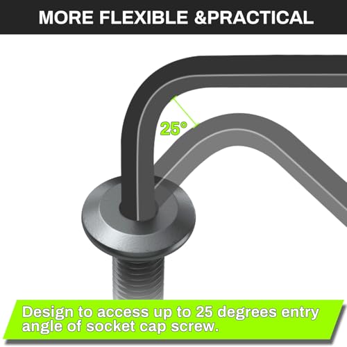 8Pcs 2mm Ball End Hex Key Wrench, Extra Long Allen Wrench, CR-V Steel with Black Oxide Finish, L-Shaped Repairing Tool for Furniture, Bike, and Equipment Maintenance - size: 2mm, style: Extra Long 8pcs