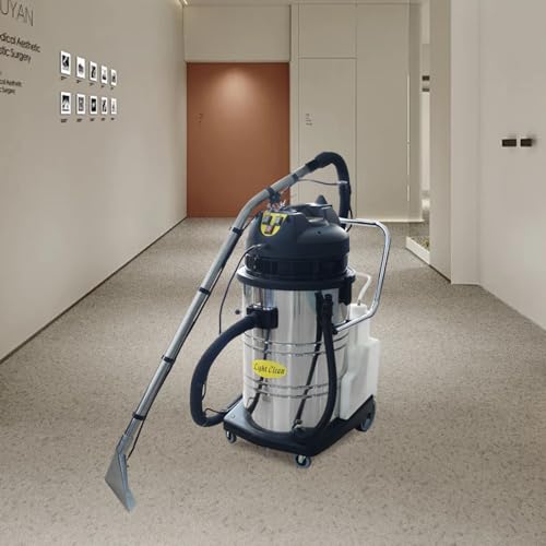 2110W 110V Commercial Carpet Cleaning Machine, 60L/11Gal Professional Commercial 3 in 1 Carpet Floor Brush Cleaner Extractor Vacuum Washing Machine Portable Carpet Cleaner