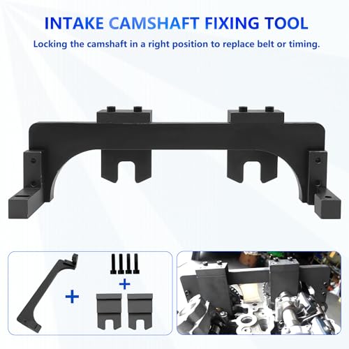 ZKTOOL Engine Camshaft Alignment Timing Tool Set Fit for BMW Mini B38 A15 A12 B48 A20 B58,Camshaft Locking Timing Tool kit，with Crankshaft Timing Positioning Tool, with Crankshaft Pulley Tool