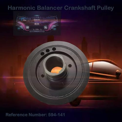 Harmonic Balancer Crankshaft 594-141 Crankshaft Pulley Compatible with 1996-2000 for Toyota 4Runner 1994-1998 for Toyota T100 1995-2004 for Toyota Tacoma Harmonic Balancer