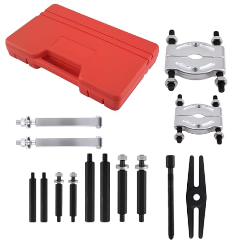 maXpeedingrods 14 PCS Bearing Separator and Puller Set, Heavy Duty Bearing Splitter Puller Kit, 5 Ton Capacity with 2" and 3" Jaws, Bearing Puller Set with Pinion Wheel and Hub Axle Removal Tool