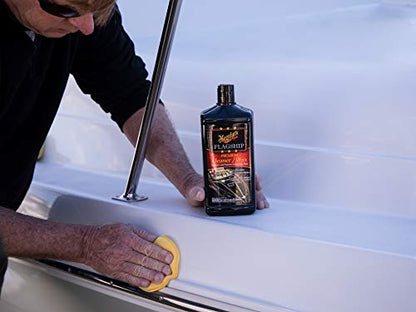 Meguiar's Flagship Premium Cleaner Wax M6132, Pro-Grade Boat and RV Cleaner Wax for Fiberglass and Gel Coats, Removes Defects, Boosts Gloss, and Applies Long-Lasting Protection in One Step, 32 Oz - style: Cleaner/Wax