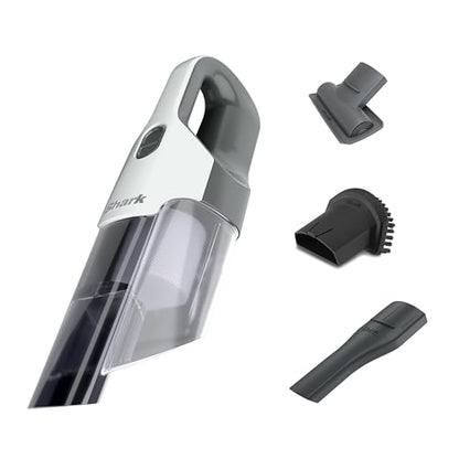 Shark Cyclone PET Handheld Vacuum with, HyperVelocity Suction, Powerful Pet Hair Pickup, Lightweight, XL Dust Cup, Including Upholstery Tool, 8" Crevice Tool, Scrubbing Brush, Pearl White, AA701 - color: Pearl White