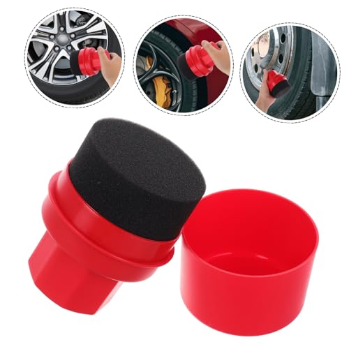 Cabilock Car Tire Shine Applicator Sponge Set High Density Waxing Foam Brush for Auto Detailing Handheld Tire Polish Pad Suitable for Car Wash Accessories and Automotive Cleaning