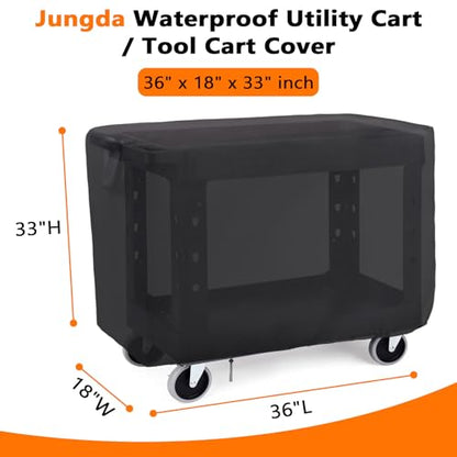 Rolling Tool Cart Cover 36in Waterproof 36x18x33in - size: 36" x 18" x 33"