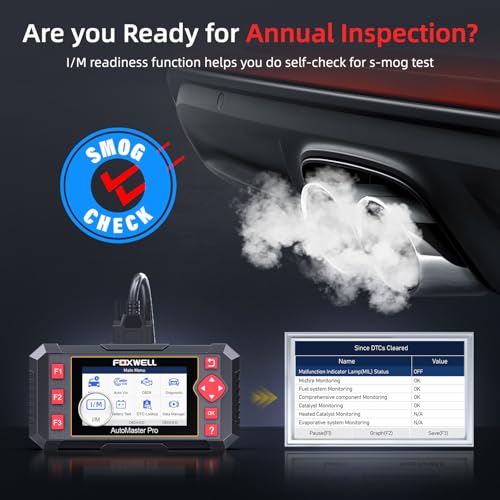 FOXWELL Car Scanner NT604 Elite OBD2 Scanner ABS SRS Transmission | Check Engine Code Reader for Cars and Trucks, Diagnostic Scan Tool with SRS Airbag, Automotive Diagnostic Tool with Live Data