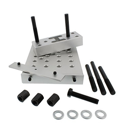 ABN Universal Drill Press Support Block Plate Tool Set Kit, 30 Ton – Bearing and Bushing Repair Removal Installation