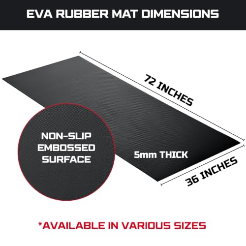 ONREVA Workbench Mat 36X72 Inches, EVA Rubber Work Mat, Protect Your Work Bench Top, Heavy Duty Pad for Tool Box Top, Table, Tool Station, Rolling Cabinet Cart Cover Liner Matt, 72"X36" 5mm Thick