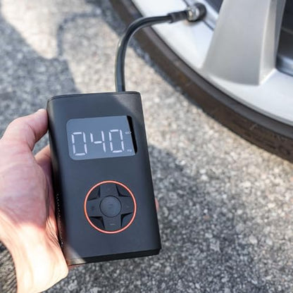 BIKASE N3 Pro Portable Tire Inflator for Ebikes, Compact Car, 1Min Fast Inflate Electric Bike Pump with Digital Tire Pressure Gauge, 150PSI Air Compressor for Electric Bikes, Motorcycle, Balls