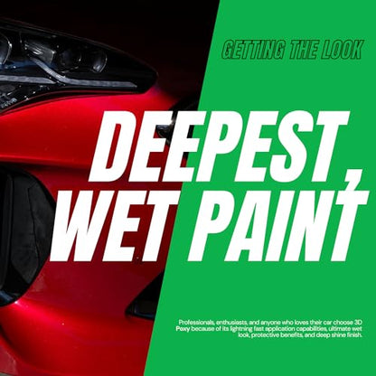 3D POXY Montan Wax Sealant – Long Lasting Hybrid Car Wax for High Gloss Finish & Paint Protection | Non-Staining Formula | Easy to Apply | Made in USA |8 oz - size: 8 Ounce (Pack of 1)