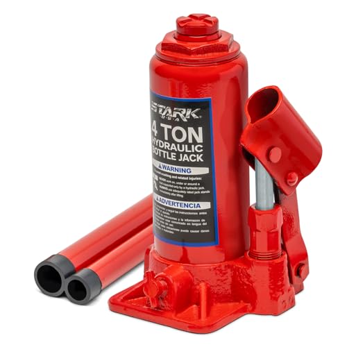 XtremepowerUS Bottle Jack 4 Ton (8,800 LBs) Hydraulic Car Jack with Pump Handle, Fit Use for Cars Automotive Sedans, Red - size: 4 Ton