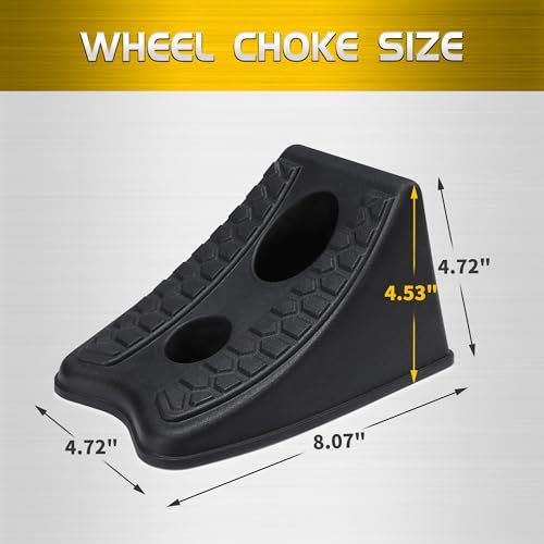 TONDA Jack Stands 3 Ton 1 Pair and Wheel Chocks 4 Pack