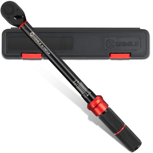 1/2-Inch Drive Click Torque Wrench-10-170 Ft-Lb for Car Motorcycle | Adjustable Inch Pound Torque Wrench(13.6-230.5Nm),72T Dual-Direction Dual Range Scales,3% Precision for Bike Lug Nut Pipe DIY - size: 1/2"DR. 10~170 FT-LB