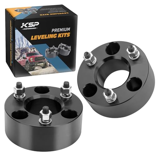KSP 3 Inch Ram 1500 Leveling Kits, Fits 2009-2026 Ram 1500 4WD 4x4, 3" Forged Front Strut Spacers Raise 3in, 2005-2011 Dakota 2WD 4WD, 2006-2009 Raider 2WD 4WD, Aluminum Suspension Lift Kits - size: 3"F, style: Front