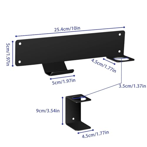 Floor Jack Stand Wall Mount Rack Organizer, Car Hydraulic Trolley Jack Stand Holder Storage Brackets for Tower Racing Trailer Accessories Tool 1 Set (1)