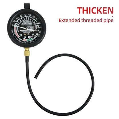 Fuel Pump Pressure and Vacuum, Carburetor Intake Manifold, and Vacuum Test,Car Fuel Pump and Vacuum Tester Gauge