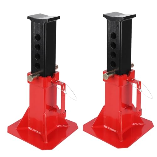 22Ton Pin Type Car Jack Stand 2PCS-Heavy Duty 44000LBS Portable Jack Stands with Locking Pin, Adjustable Height 11"-18", for Trucks, RV, SUV, Auto Repair