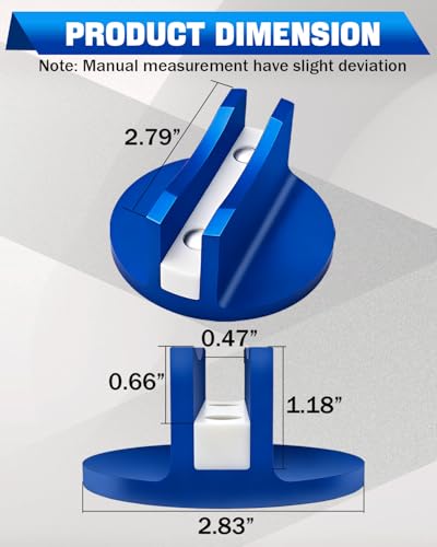 Magnetic Pinch Weld Jack Adapter, Blue, One Pack | Aluminum, Slotted Jack Pad, Universal Jack Puck, For Floor Jack, Safe Lifting for Cars SUVs Trucks - color: Blue