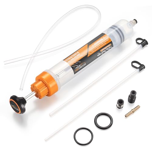 FOUR UNCLES Fluid Extractor & Filling Pump for Easy Oil Change - size: 500cc(58cm hose)