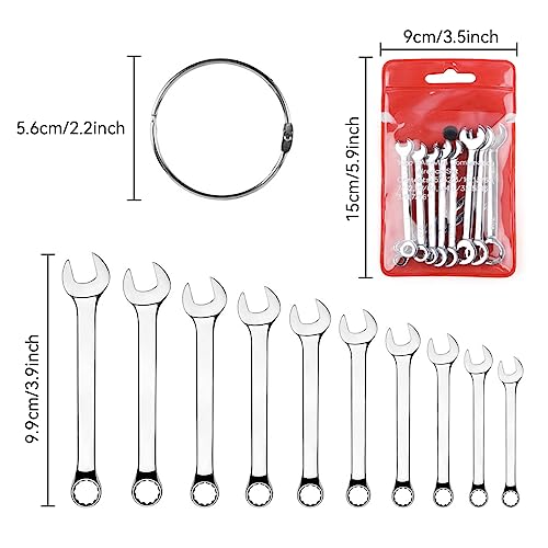 Mini Wrench Set Open End Wrench Combination Wrench Small Wrench Set, Metric and SAE (SAE) - style: SAE